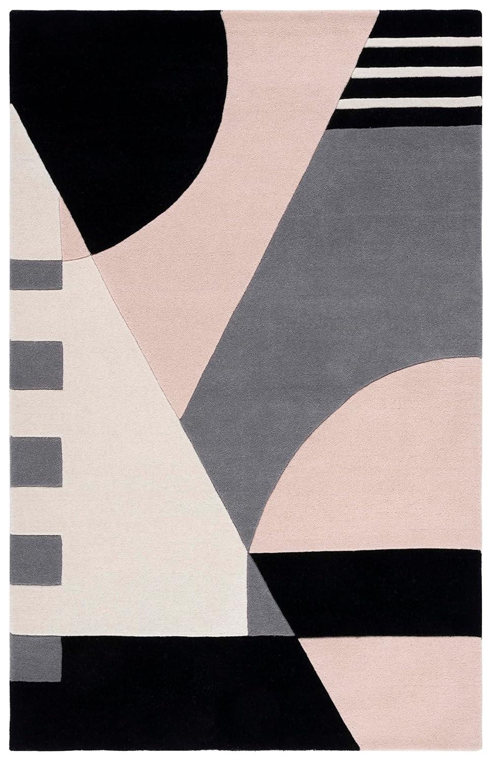 Rodeo Drive RD863 Hand Tufted Area Rug - Pink/Ivory - 3'x5' - Safavieh.