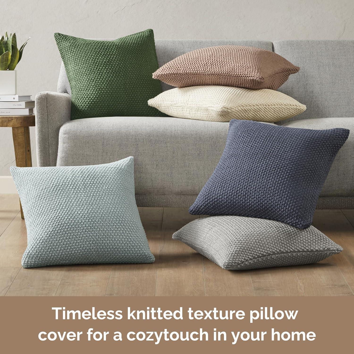 INK+IVY Tino Knit Square Euro Pillow Sham