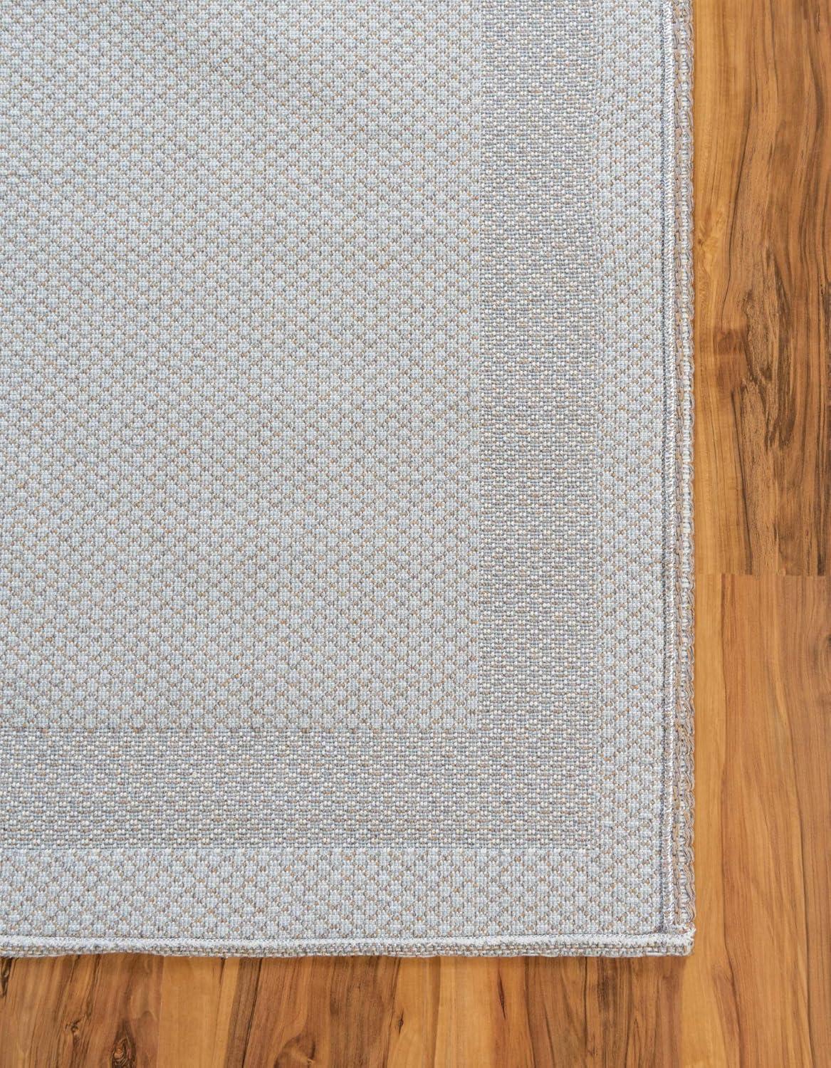 Unique Loom Border Decatur Rug , 6' 4" x 9' 0" ,Taupe