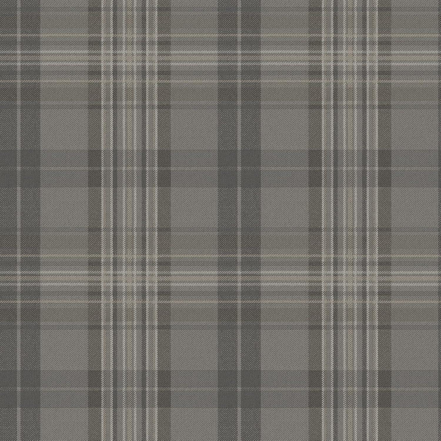 Chesapeake Austin Charcoal Plaid Wallpaper