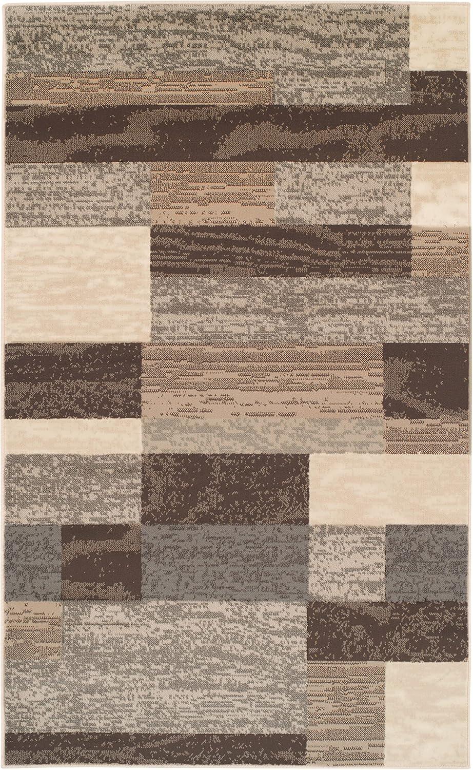 Rockwood Slate Geometric 8' x 10' Synthetic Area Rug