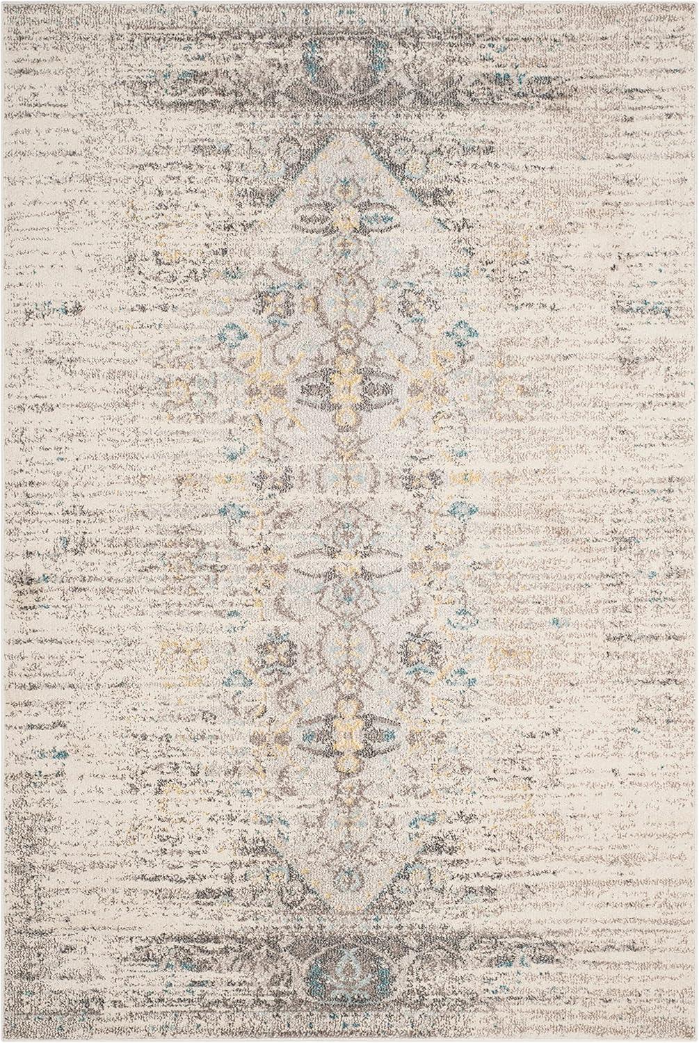Monaco MNC209 Power Loomed Indoor Area Rug - Grey/Multi - 5'1"x7'7" - Safavieh.