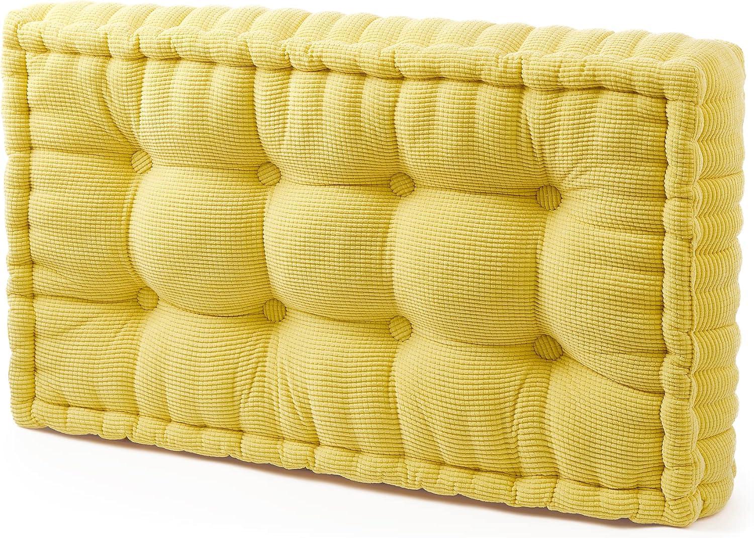 DormCo Rainha Ultra Thick Oversized Tufted Floor Pillow