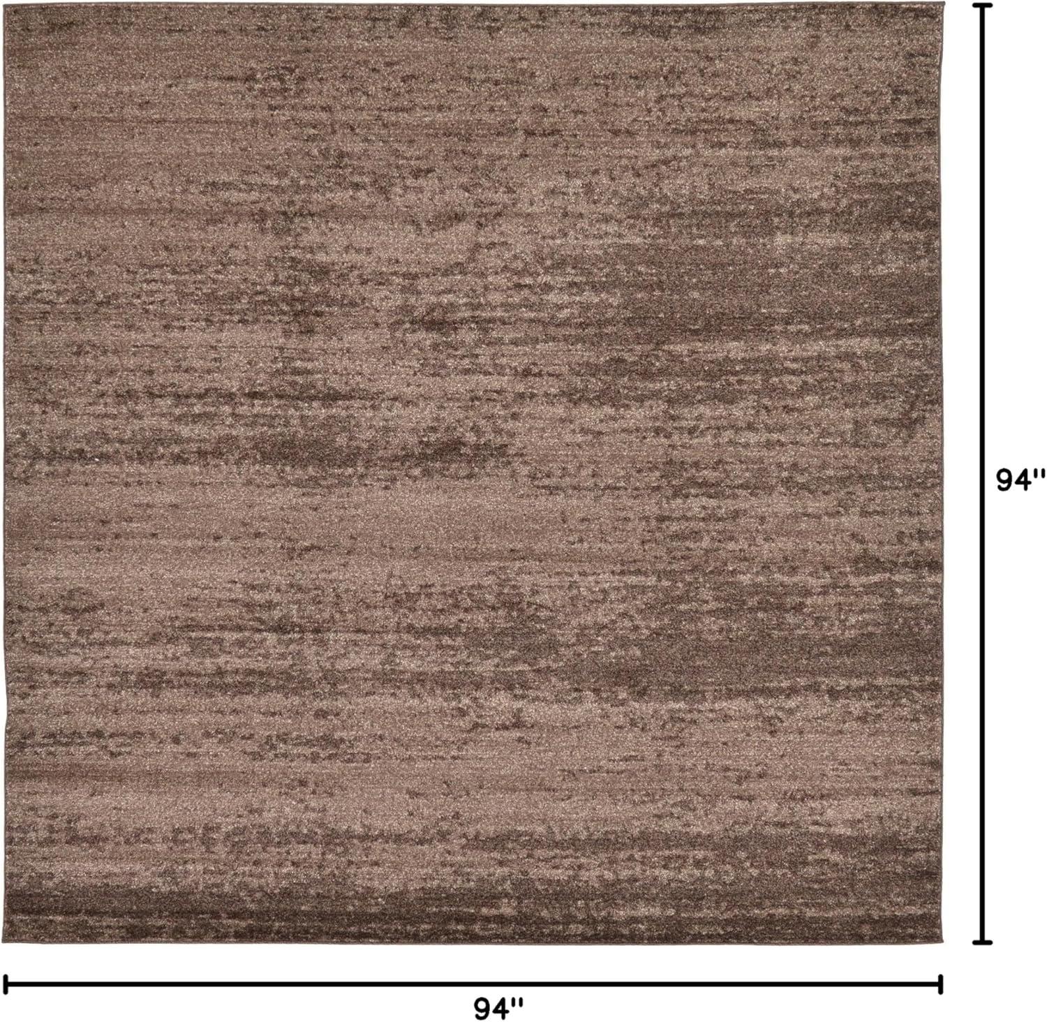 Unique Loom Del Mar Collection Area Rug - Lucille (7' 10" Square, Gray/ Ivory)