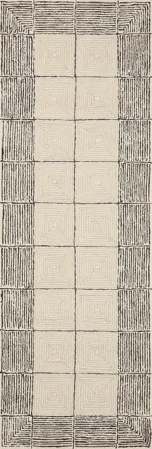 Chris Loves Julia x Loloi Francis Collection FRA-02 Cream / Black, ContemporaryArea Rug