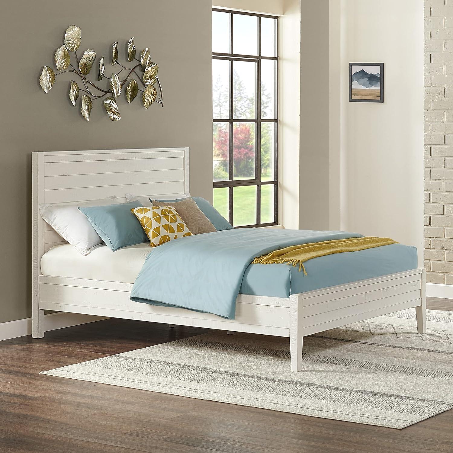 Arden Platform Queen Bed Frame, 6 Drawers, Ample Storage, Sleek Design, Durable Wood, Modern/Rustic/Traditional/Boho Style, 56 in. W x 18 in. D x 36 in. H, panel furniture