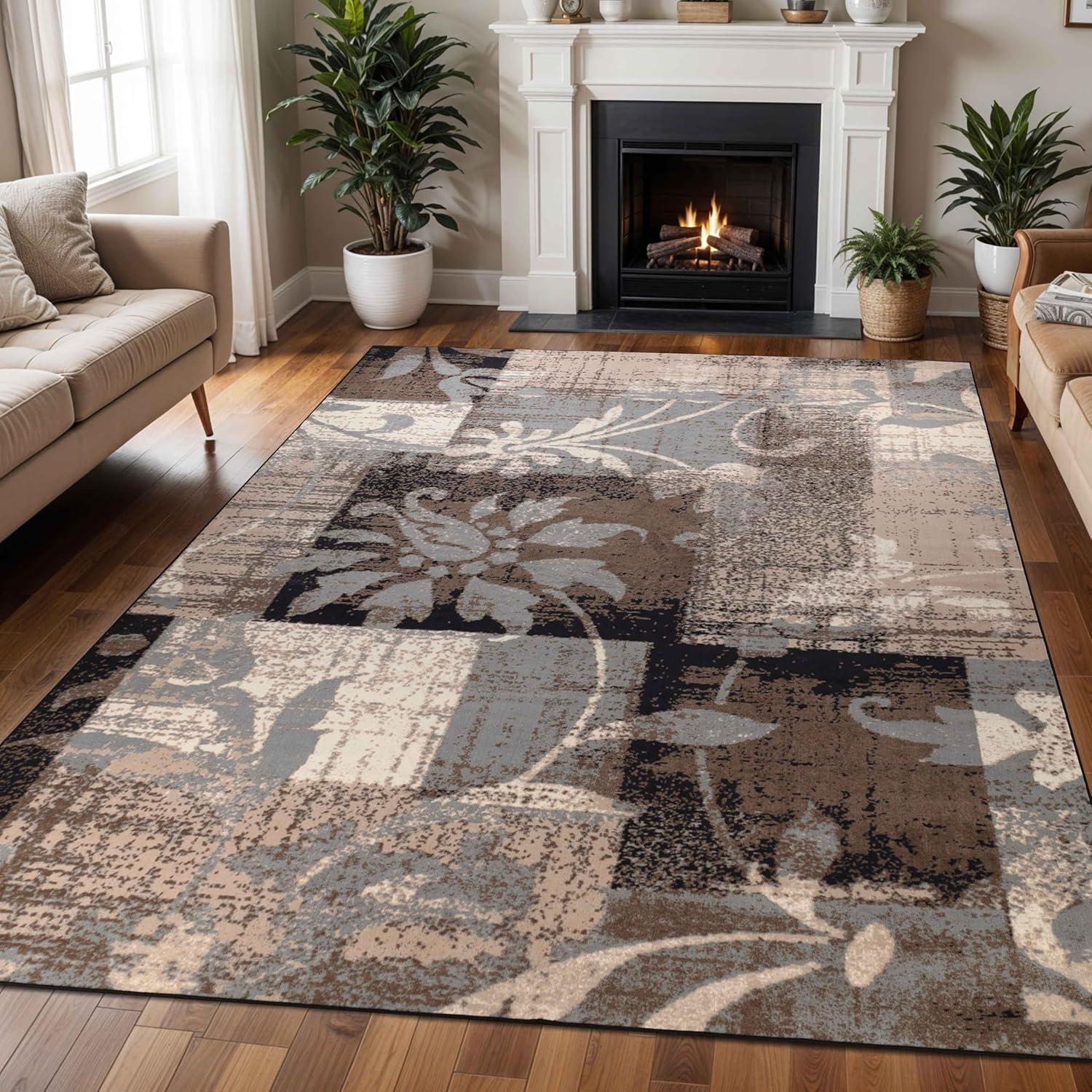 Superior Pastiche Indoor Area Rug, 12' x 18', Beige