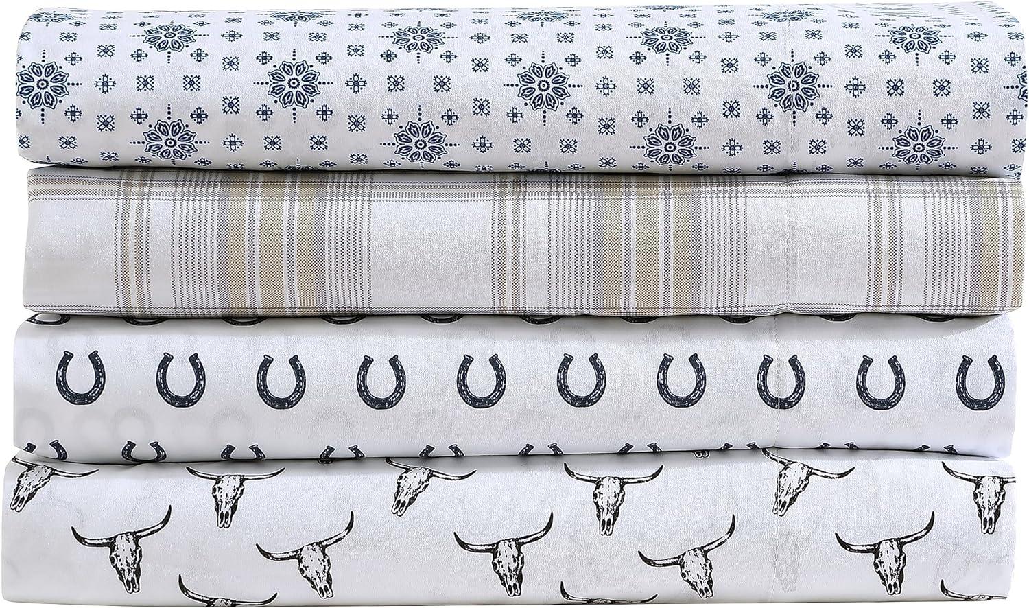 Wrangler Dayton Valley Plaid Beige Sheet Set