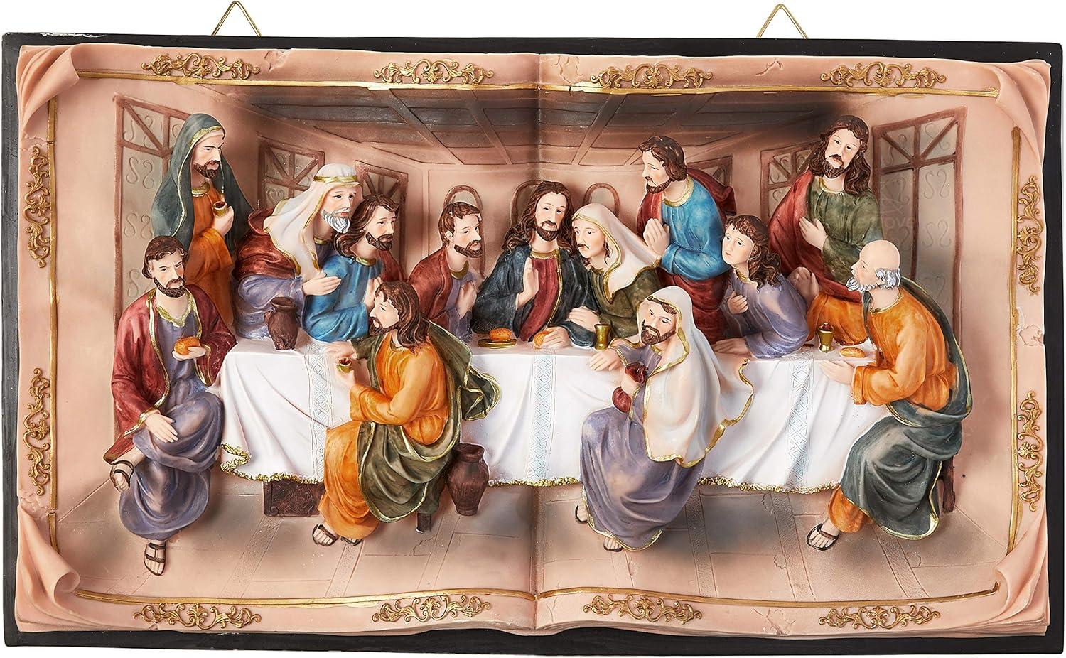 Hi-Line Gift Ltd Last Supper Wall Plaque, 16"