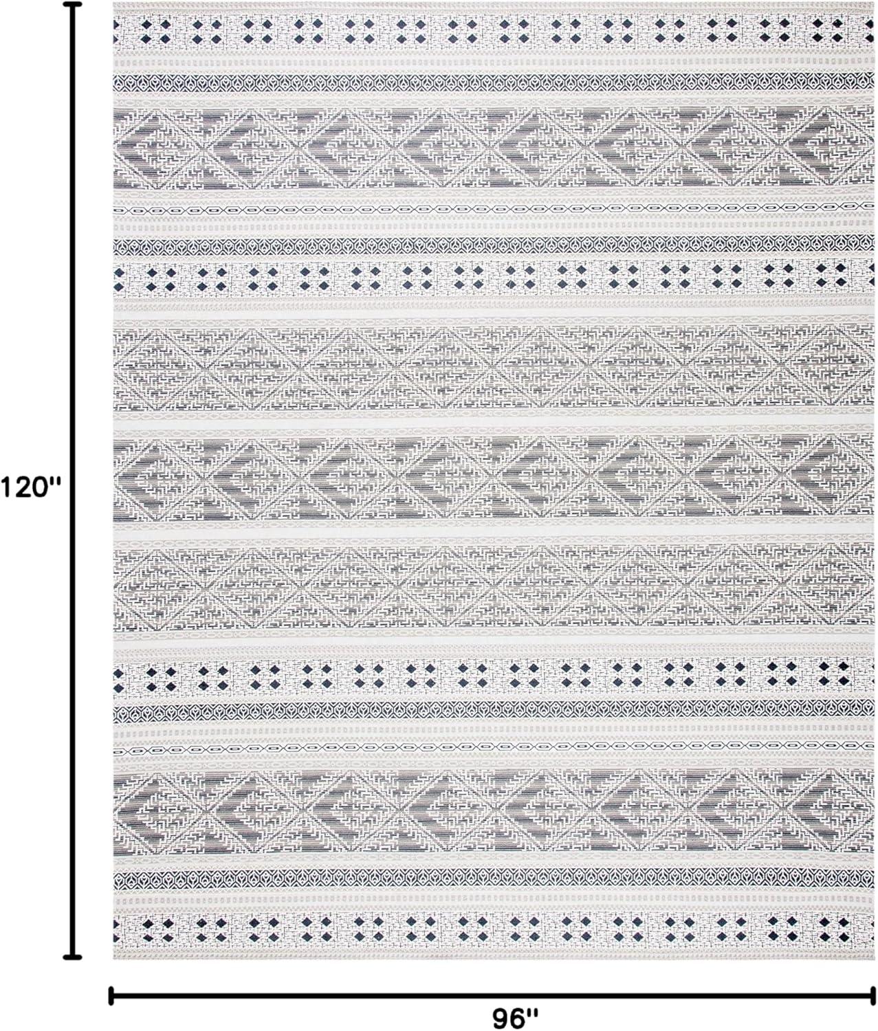 Classic Vintage CLV717 Hand Woven Area Rug - Grey - 8'x10' - Safavieh.