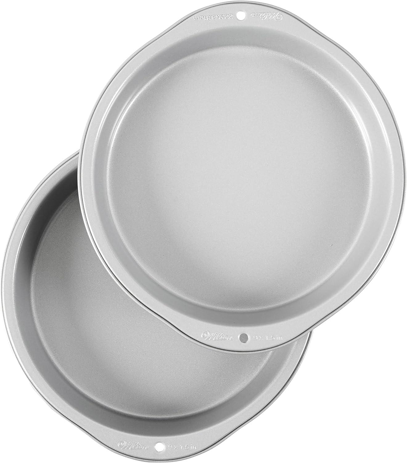 Wilton Non-Stick 9-Inch Round Aluminum Cake Pans, Set of 2