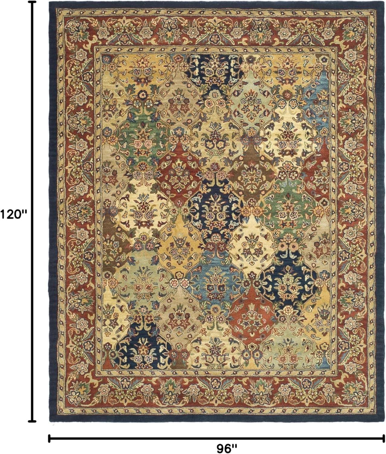 Heritage HG911 Hand Tufted Area Rug - Multi/Burgundy - 8'x10' - Safavieh.
