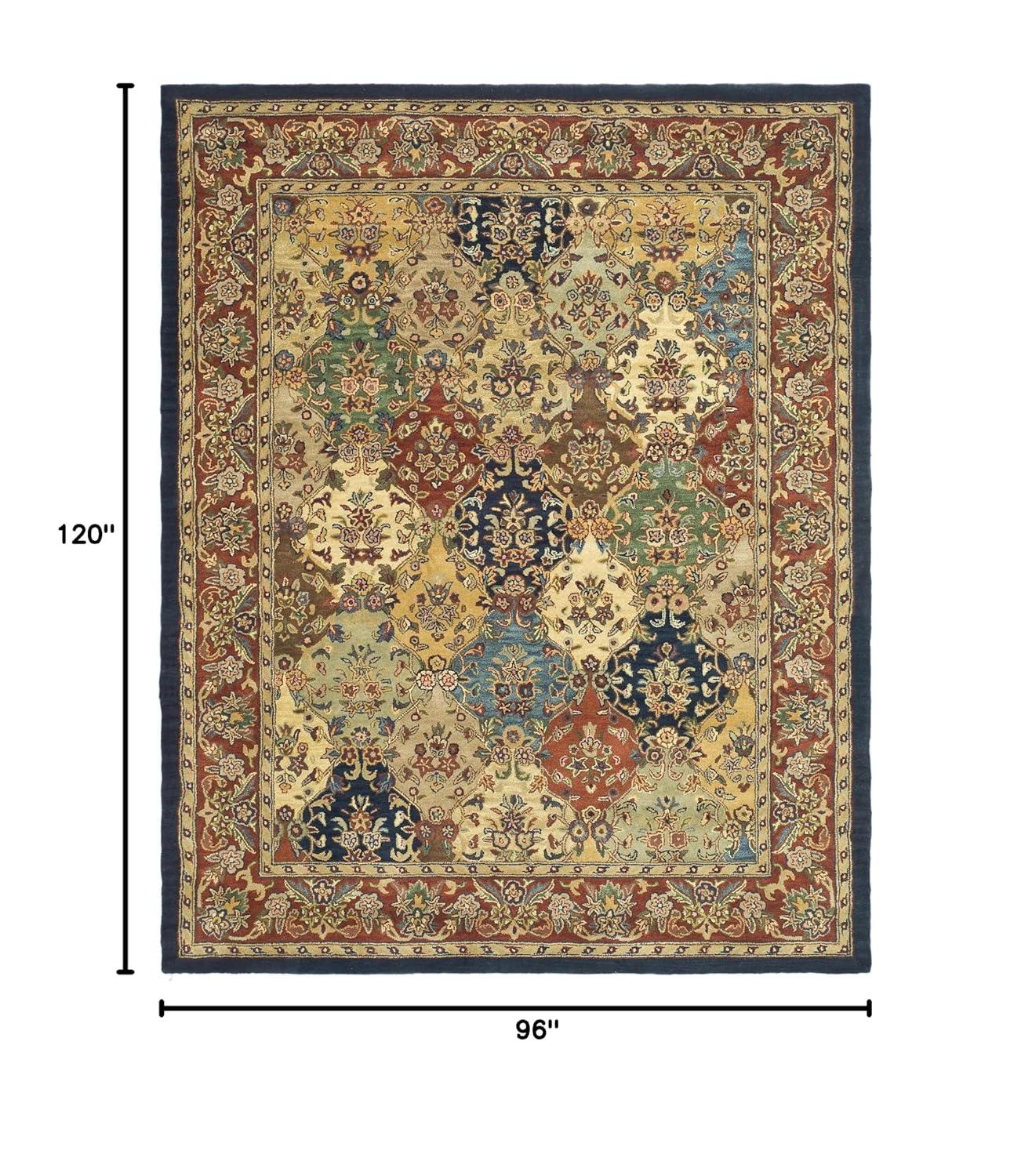 Heritage HG911 Hand Tufted Area Rug - Multi/Burgundy - 8'x10' - Safavieh.
