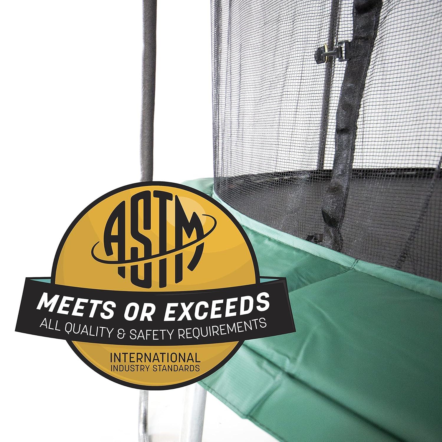 Skywalker Trampolines Skywalker Trampolines 15Ft Round Trampoline With Enclosure  Blue