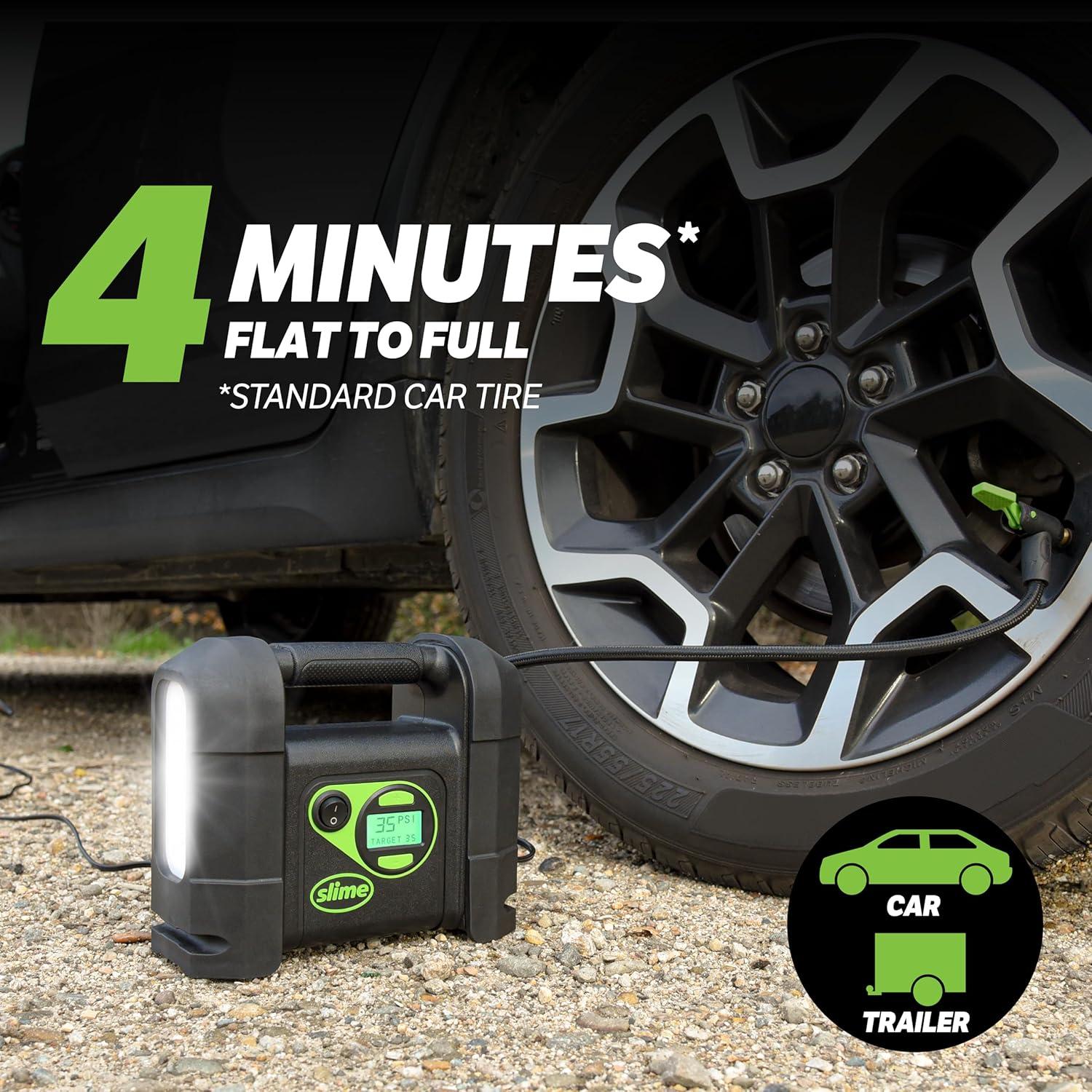 Rugged Digital 12V Tire Inflator with LED Light