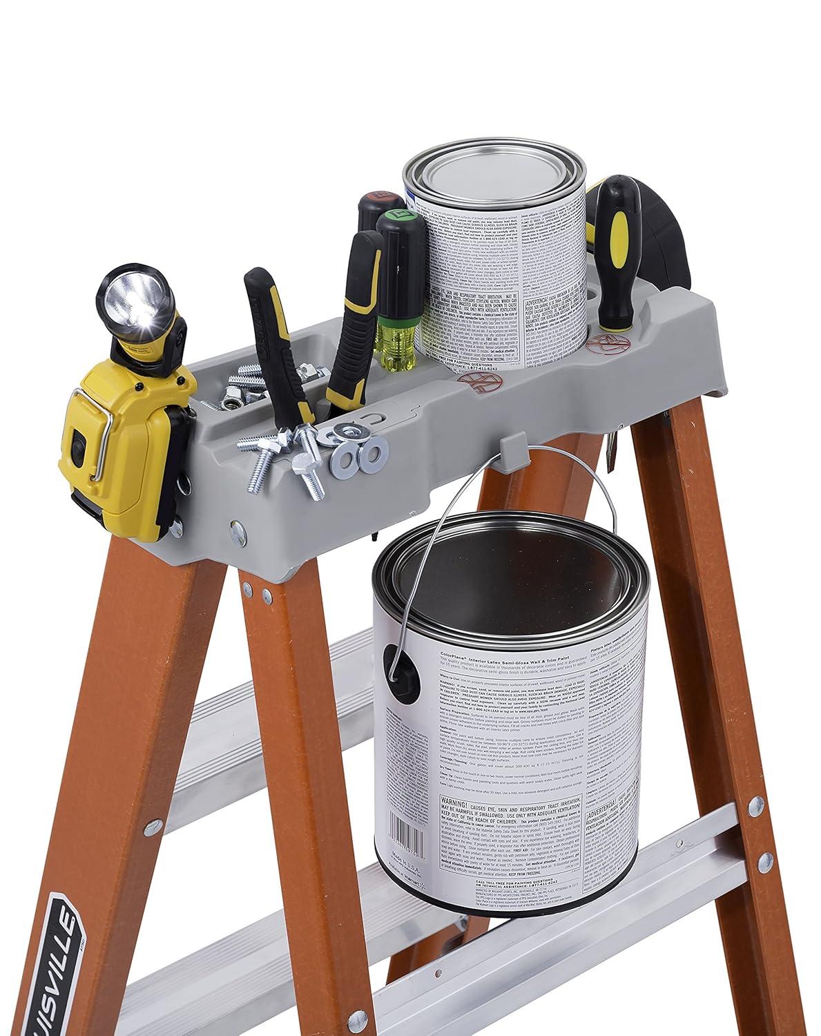Louisville Ladder 4 ft. Fiberglass Step Ladder, 300 lbs. Load Capacity Type IA Duty Rating