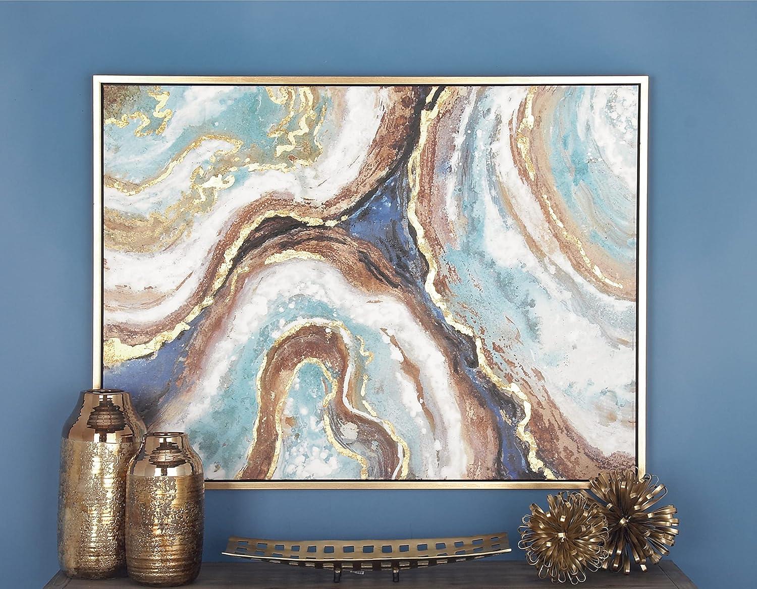 Canvas Geode Enlarge Slice Framed Wall Art - Olivia & May