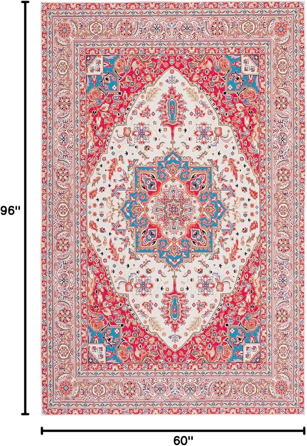 Bungalow Rose Tucson Performance Machine Washable Oriental Rug