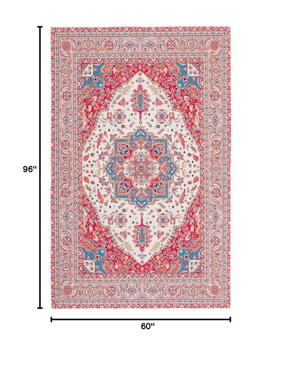 Bungalow Rose Tucson Performance Machine Washable Oriental Rug