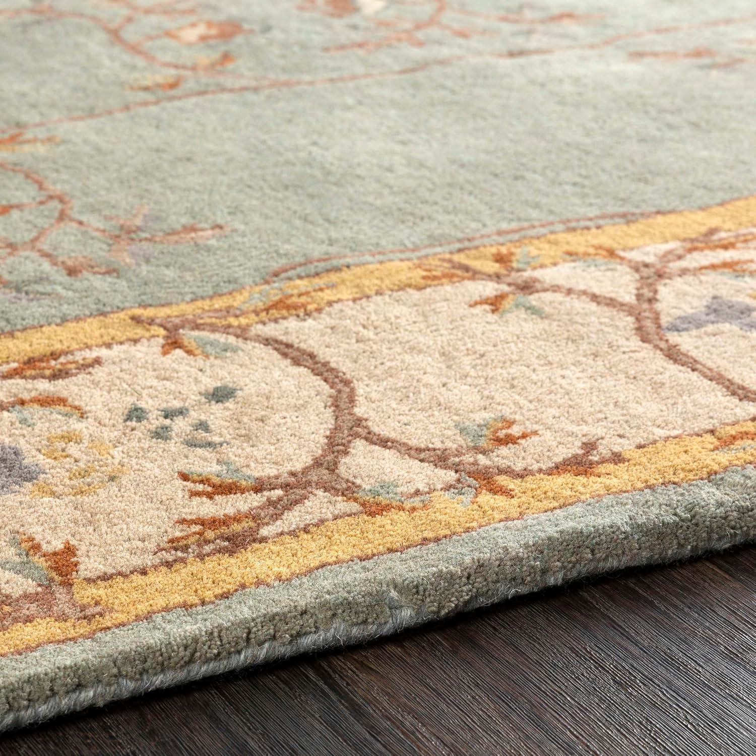 Mark&Day Area Rugs, 3x12 Golden Traditional Sage Runner Area Rug (3' x 12')