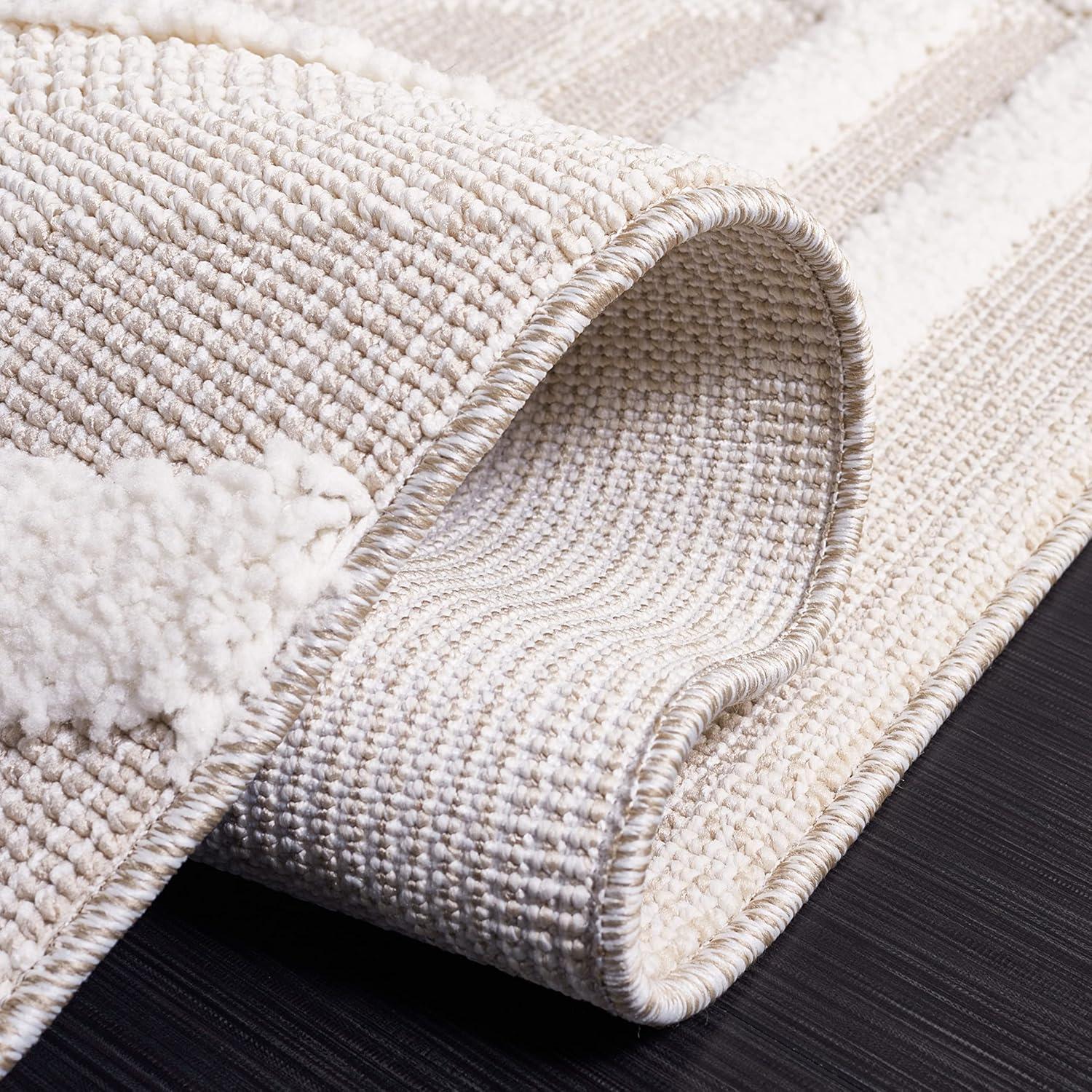 Trends TRD114 Power Loomed Area Rug - Beige/Ivory - 5'3"x7'6" - Safavieh.