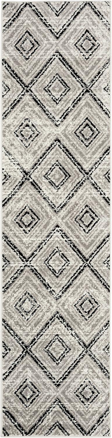 SAFAVIEH Skyler Collection SKY120J Grey / Black Rug