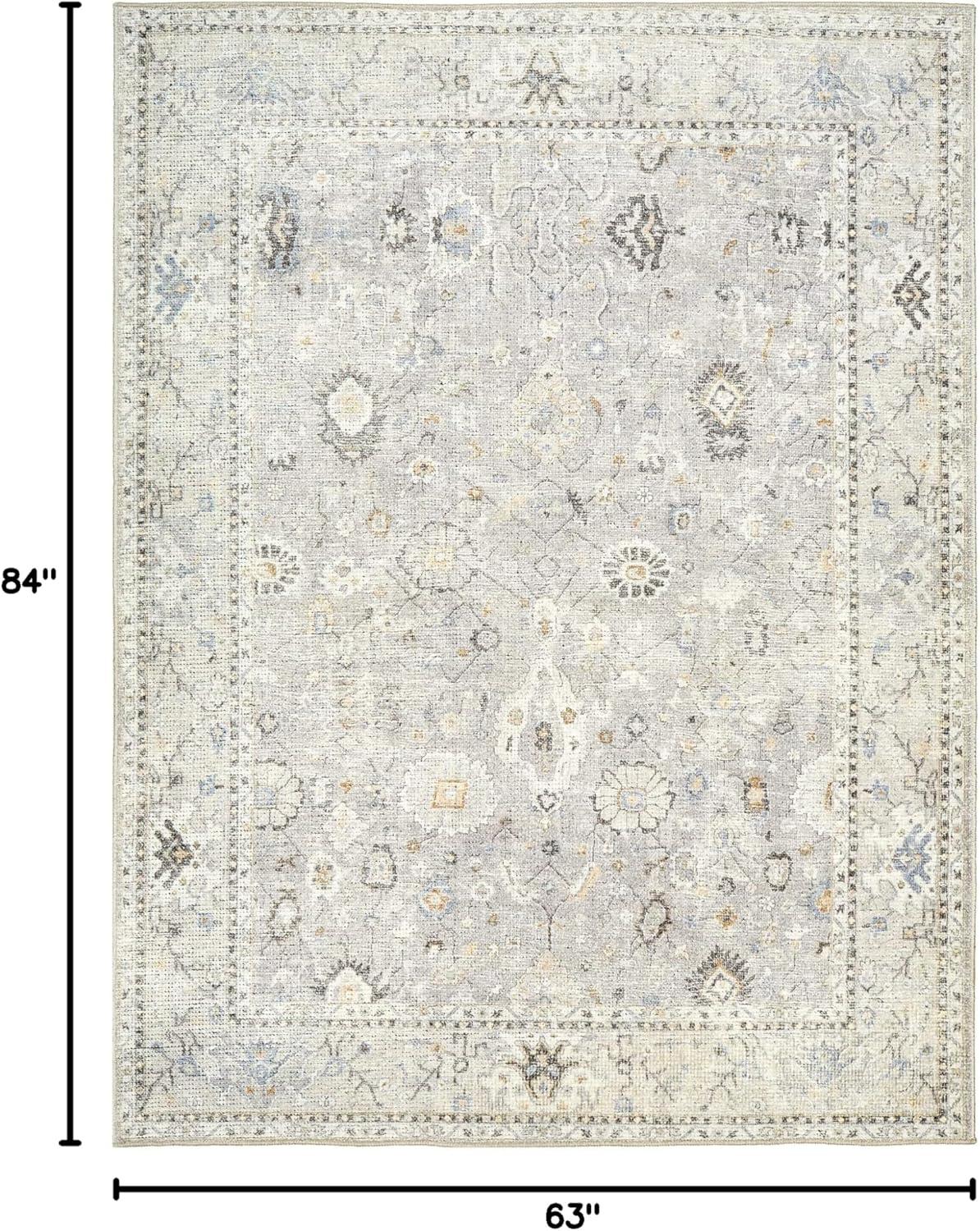 Becki Owens x Livabliss Davina Oriental Feather Gray/Taupe Area Rug