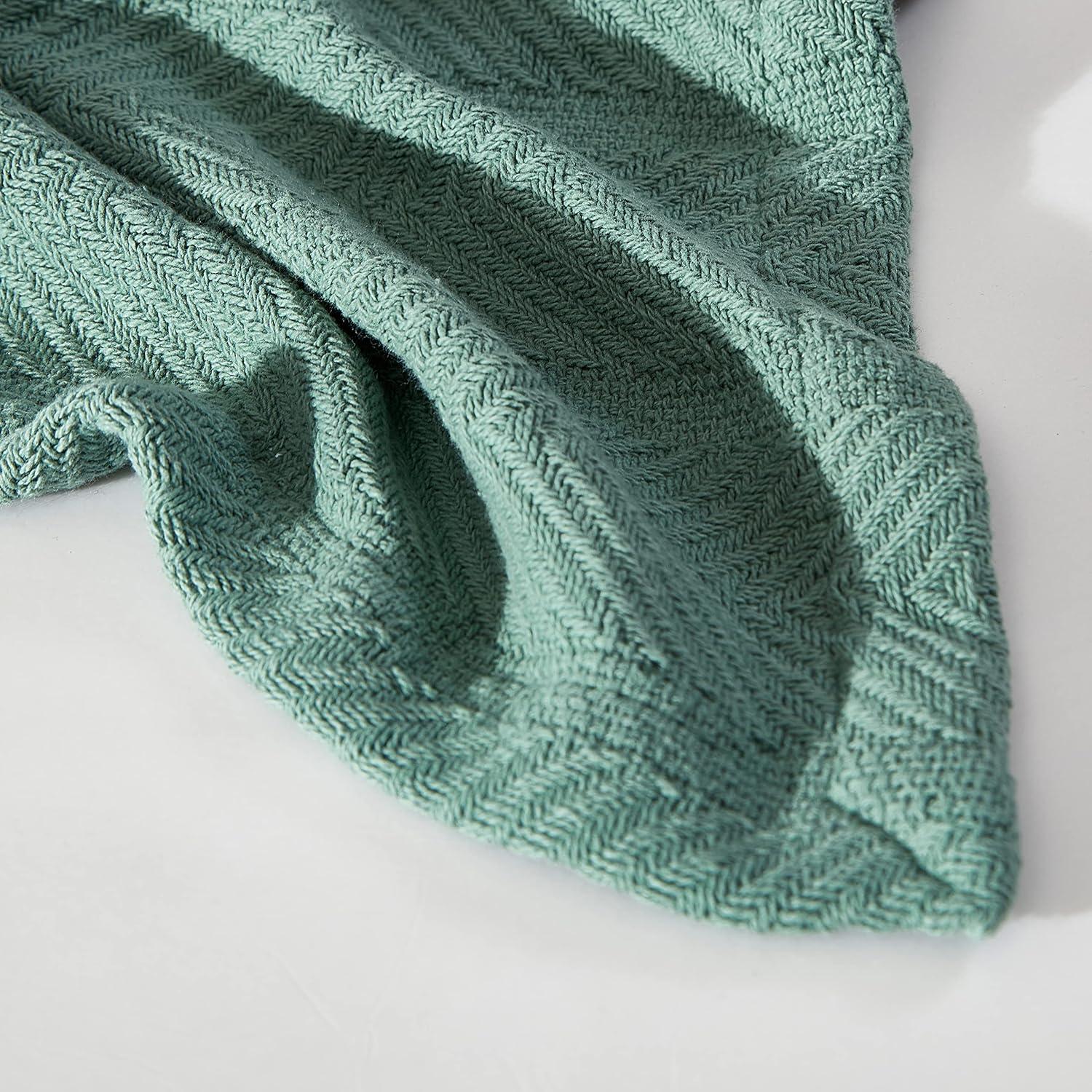 Eddie Bauer Herringbone Cotton Reversible Blanket