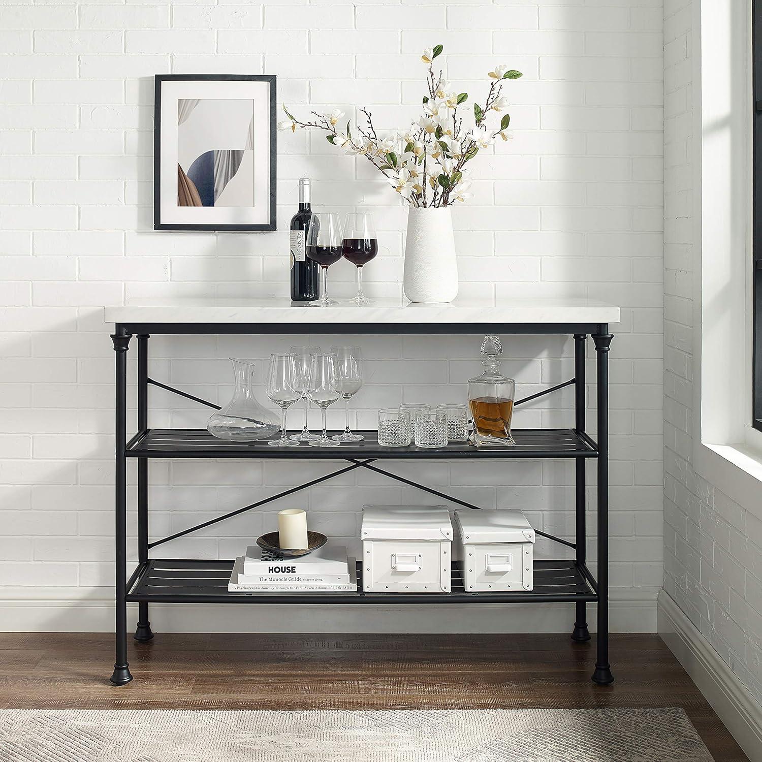 Madeleine Console Matte Black - Crosley