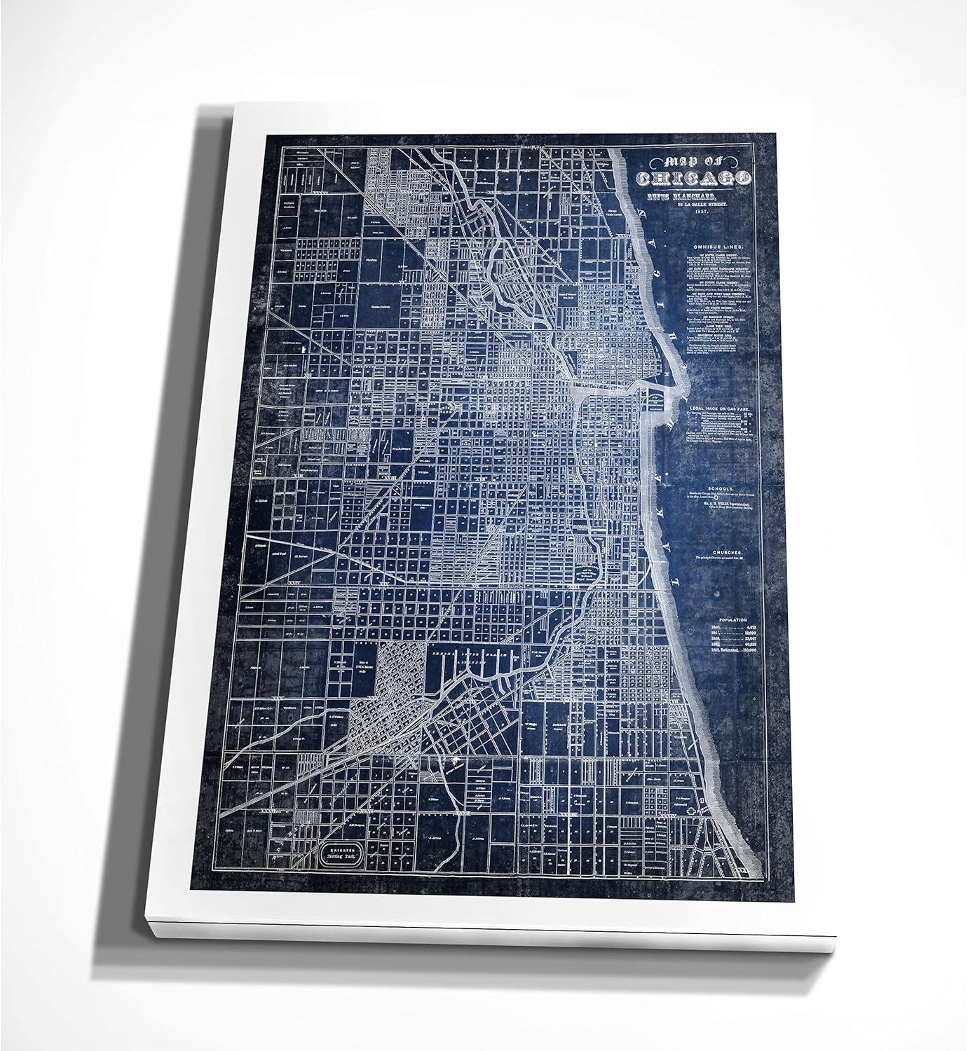 Williston Forge " Chicago Map Blue "