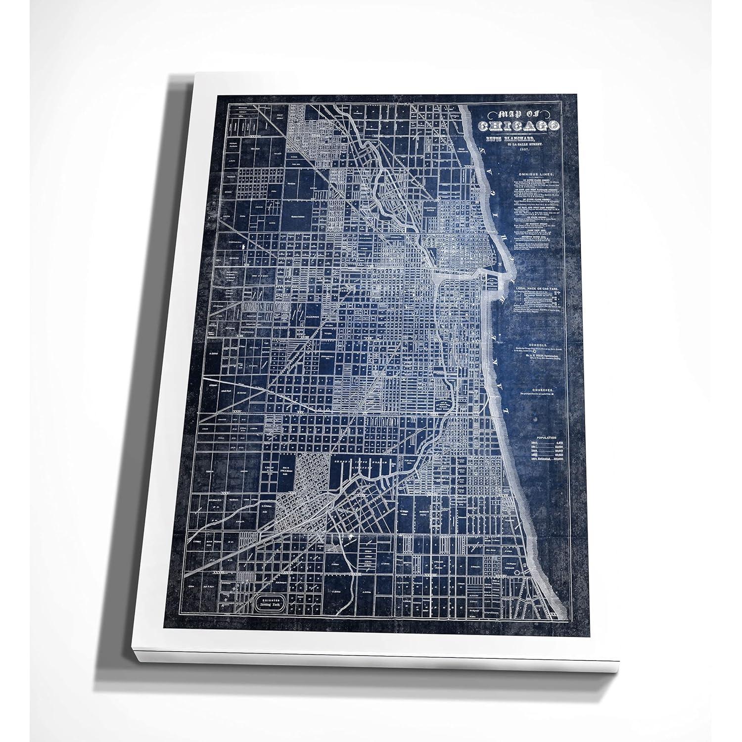 Williston Forge " Chicago Map Blue "