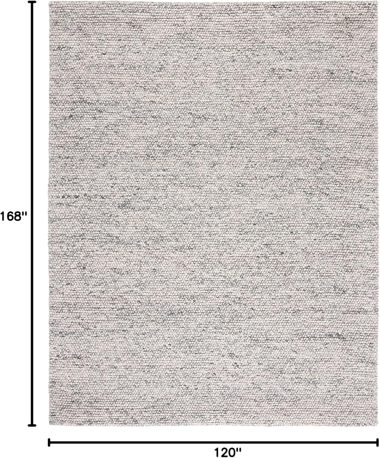 SAFAVIEH Natura Feride Geometric Area Rug, Light Grey/Ivory, 10' x 14'