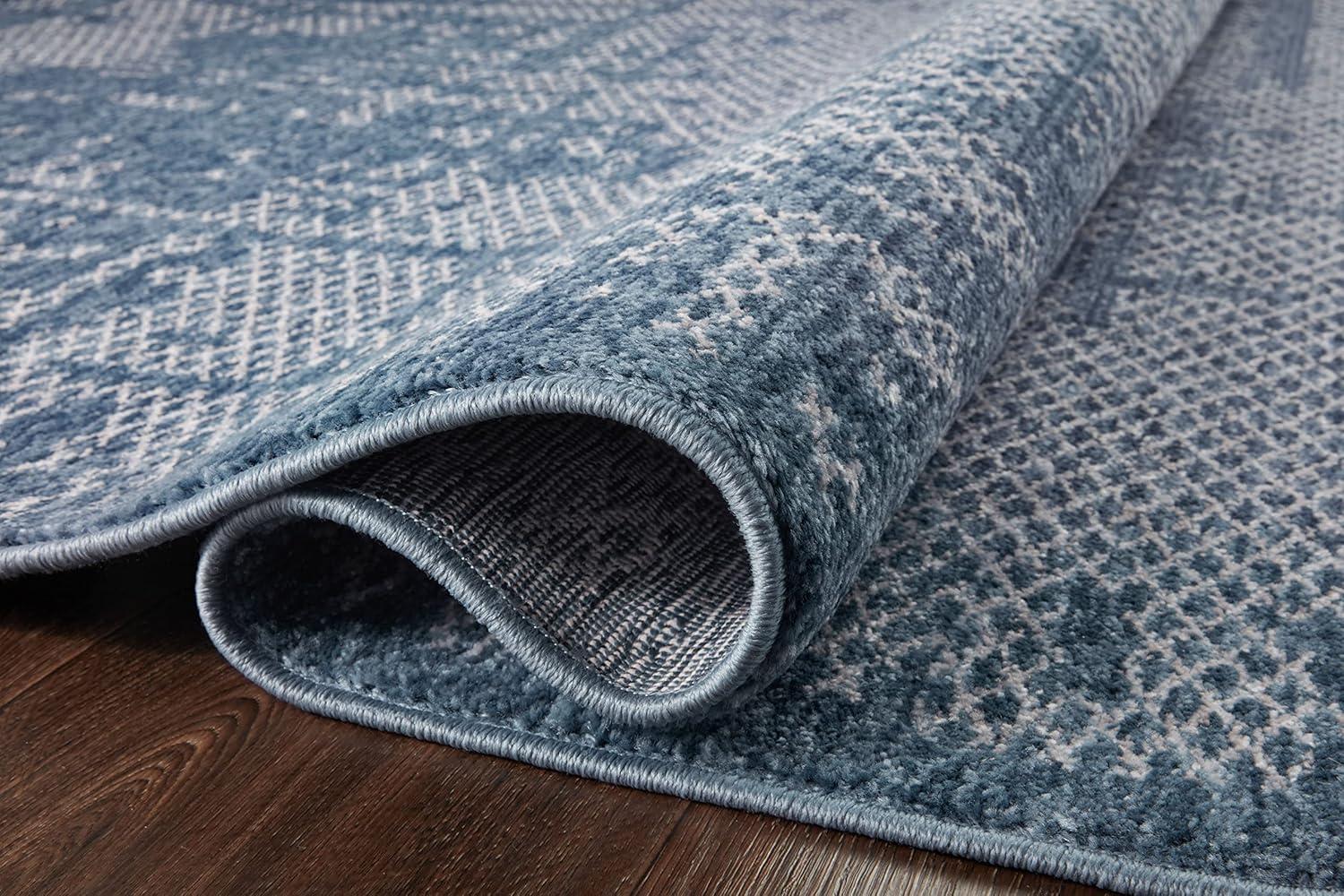 Vance Abstract Denim/Dove Area Rug