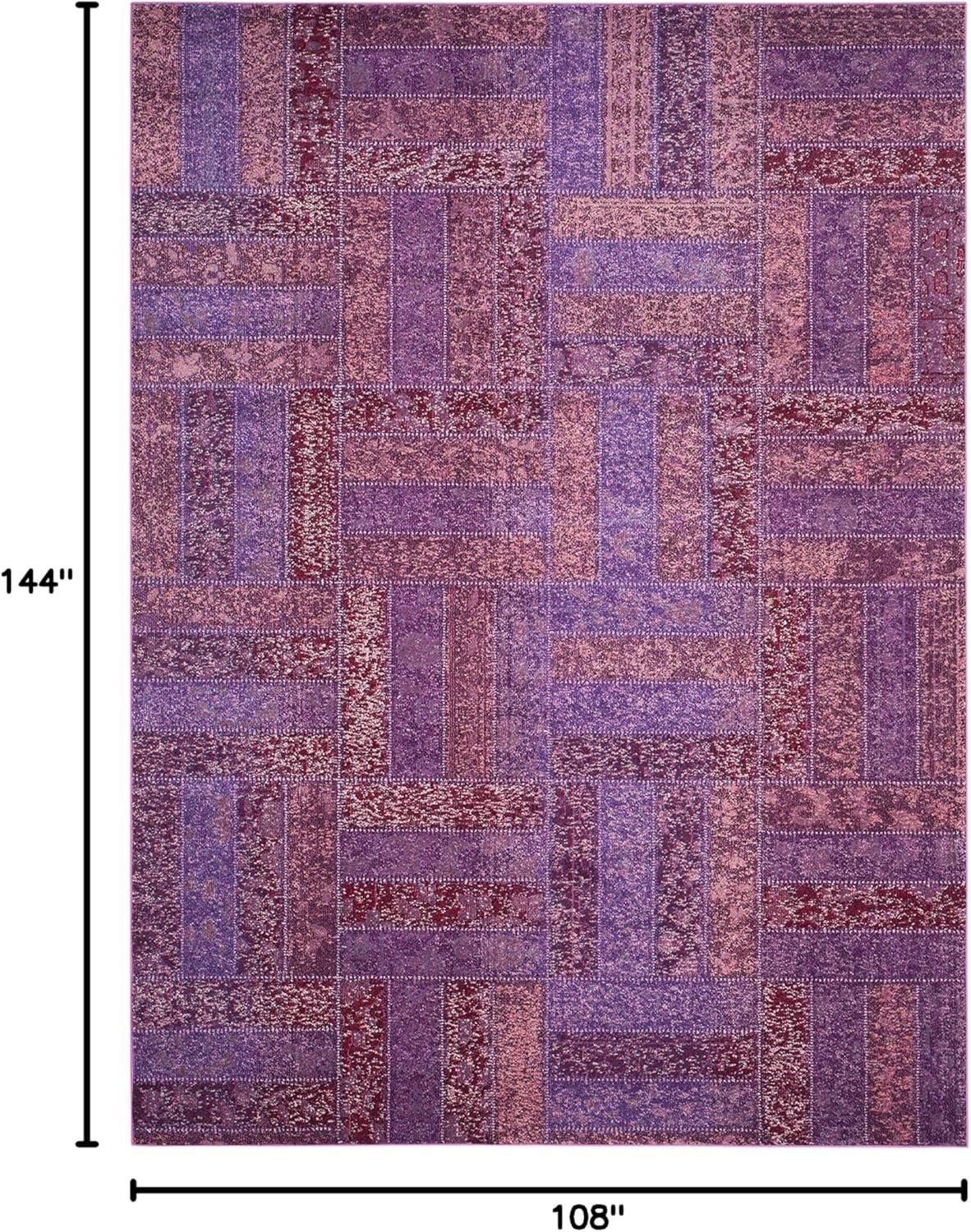 Monaco MNC214 Power Loomed Indoor Area Rug - Purple/Multi - 9'x12' - Safavieh