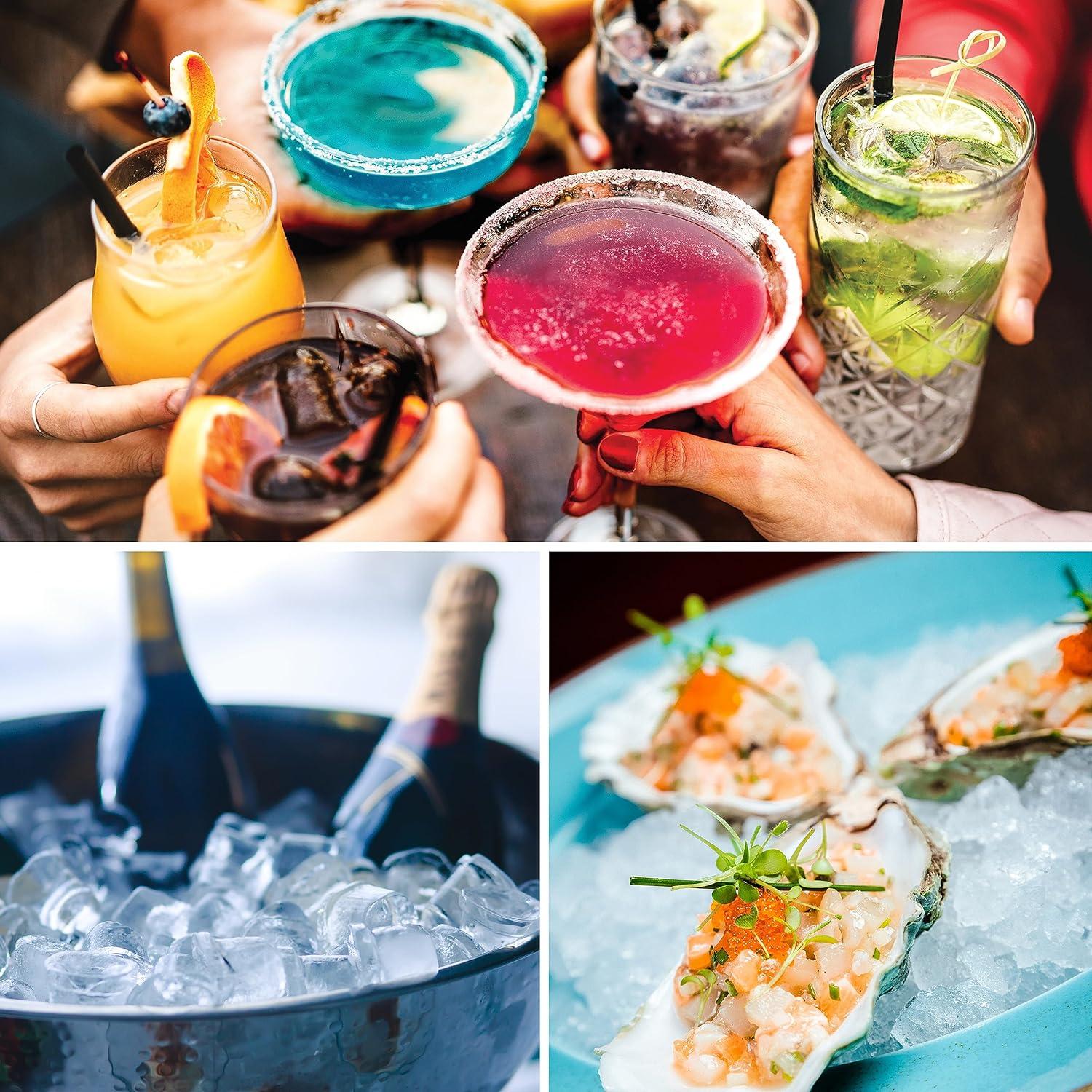 Thermostar TSICEBHNSC26AQ 26-Pound Automatic Self-Cleaning Portable Countertop Ice Maker Machine With Handle, Aqua