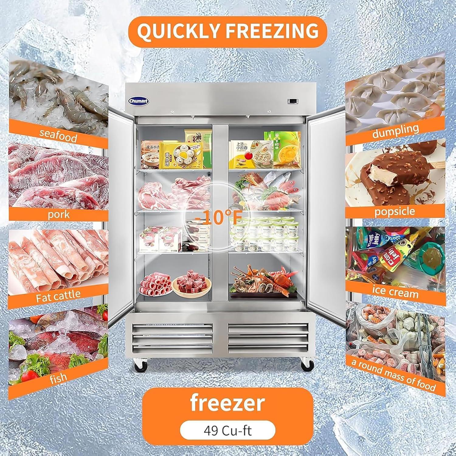 Arctic Air AR49 49 Cubic Feet Stainless Steel Refrigerator
