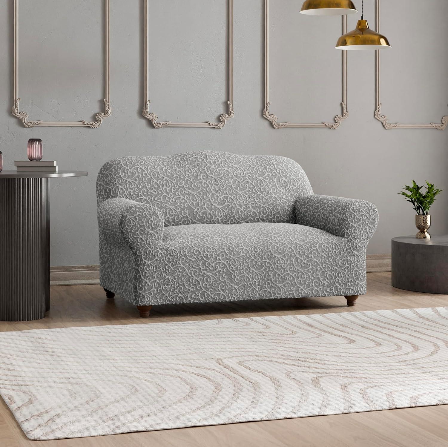 Stretchy Slipcover for Armchair- Premium Quality & Style - Jacquard Collection