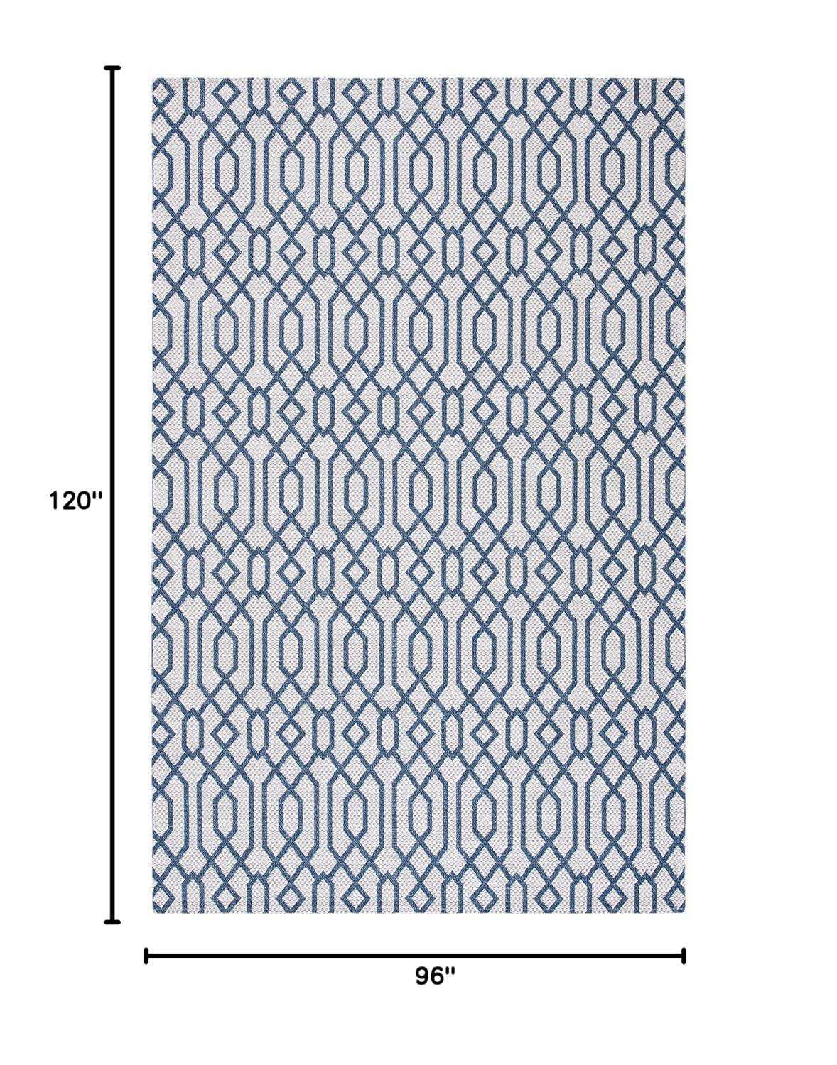 Augustine AGT421 Power Loomed Area Rug - Navy/Light Grey - 8'x10' - Safavieh.