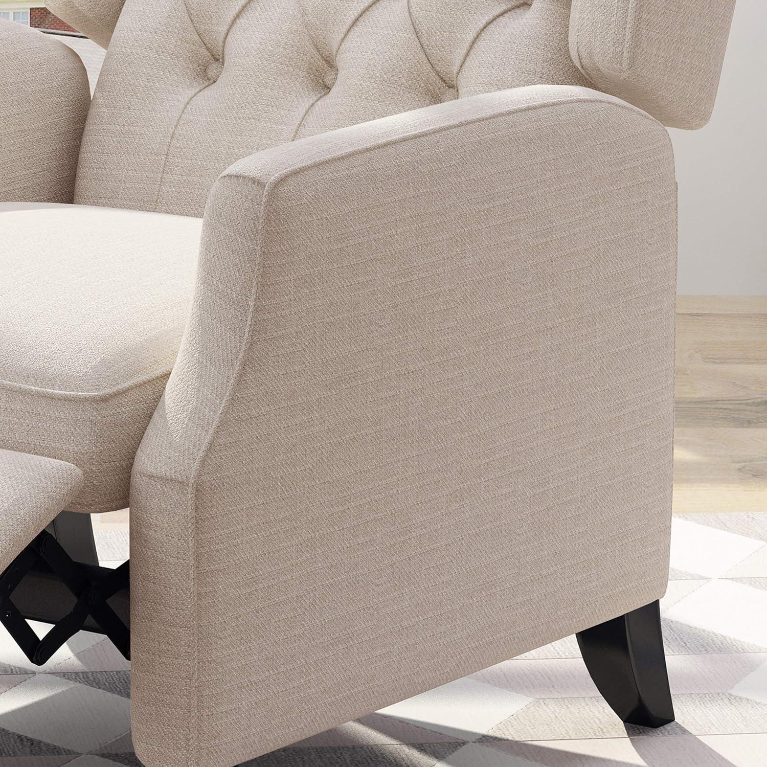 Keating Traditional Wingback Recliner: Pushback, Tufted, Plywood Frame - Christopher Knight Home