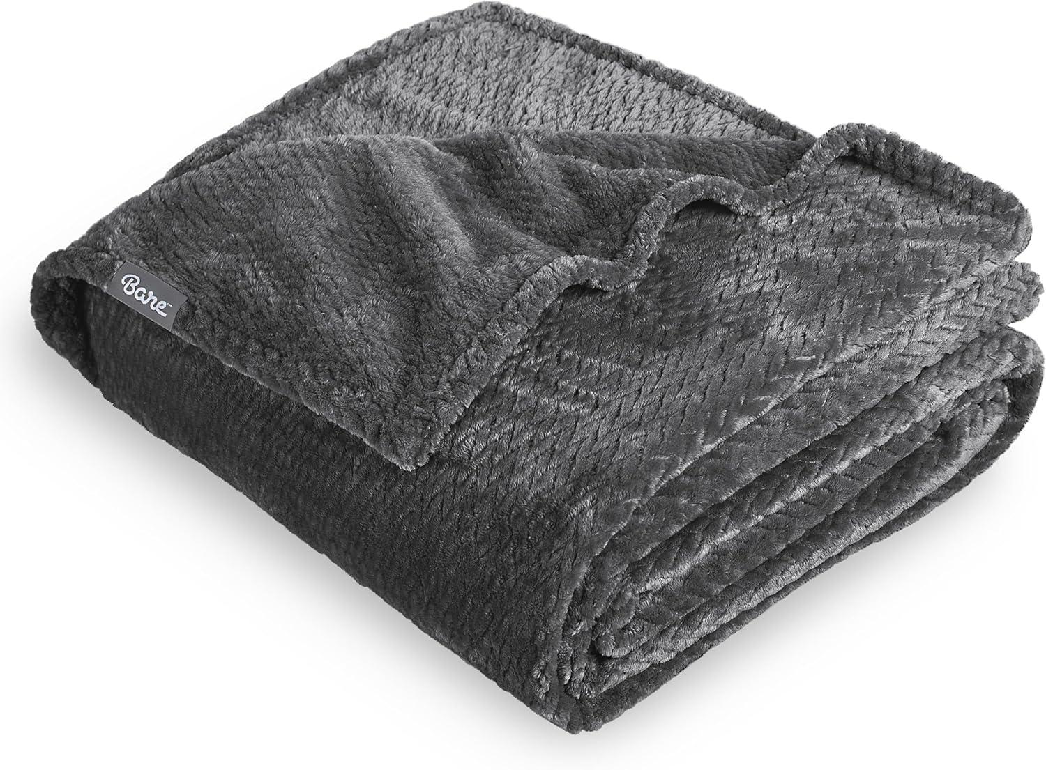 Microplush Fleece Bed Blanket by Bare Home