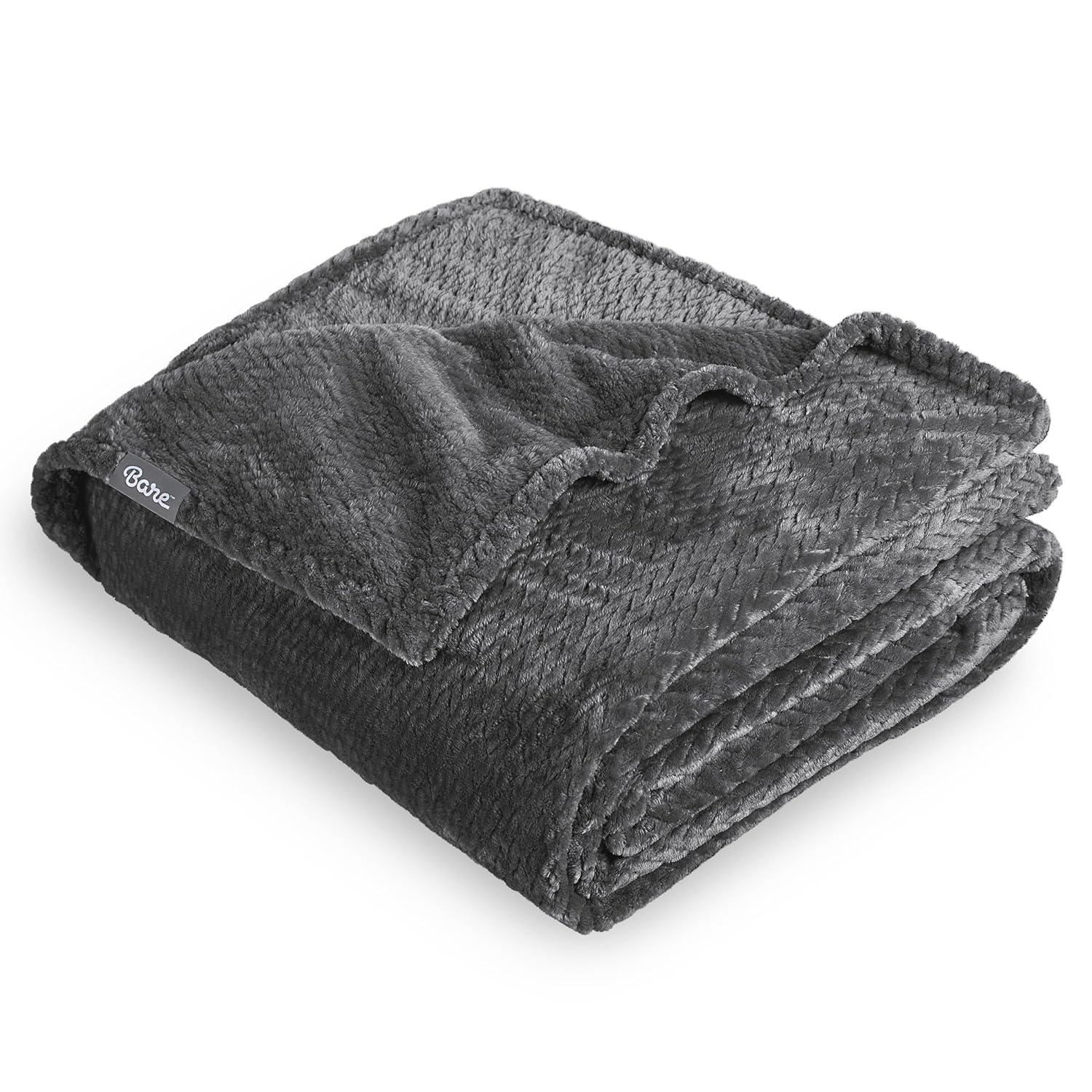 Bare Home Textured Microplush Blanket & Reviews | Wayfair