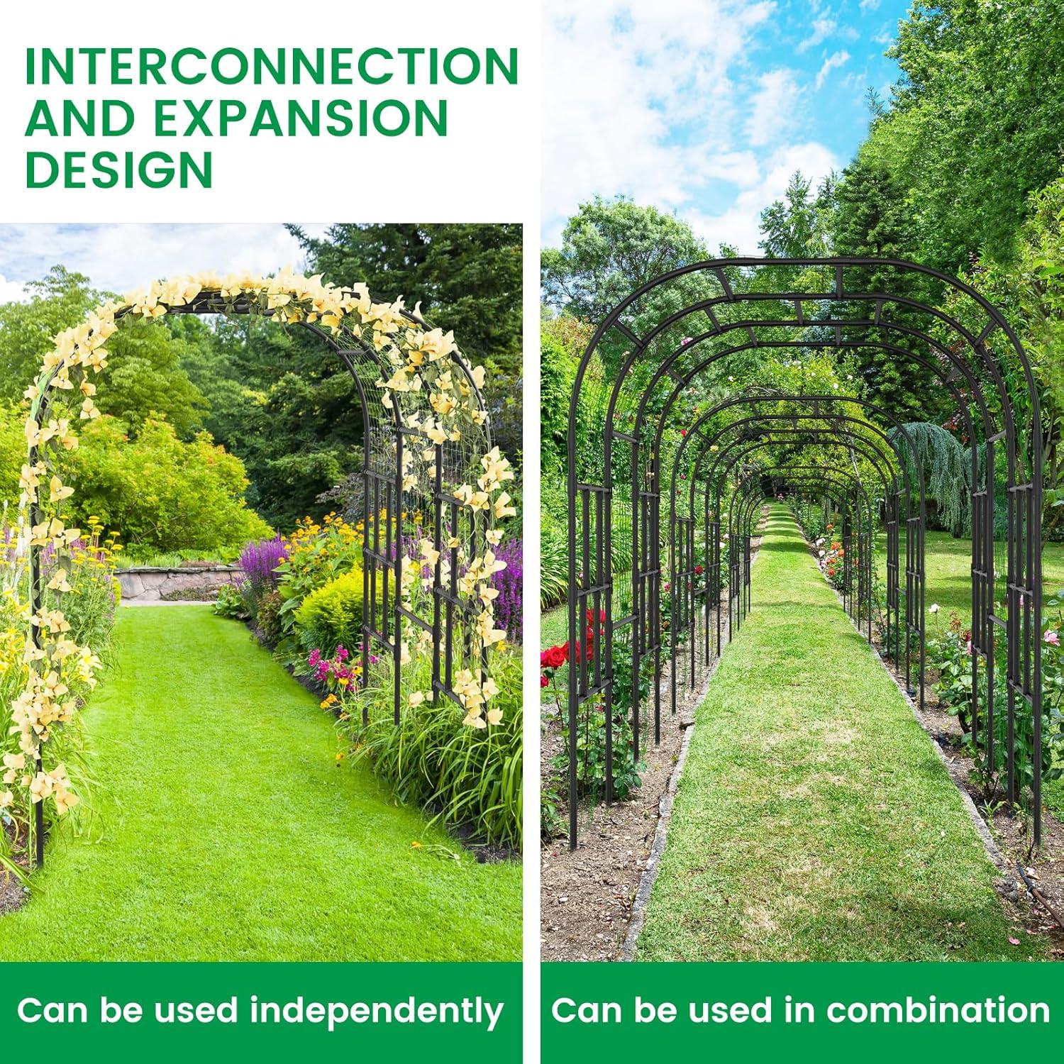 Blooming Large Garden Arch Gazebo Pergola