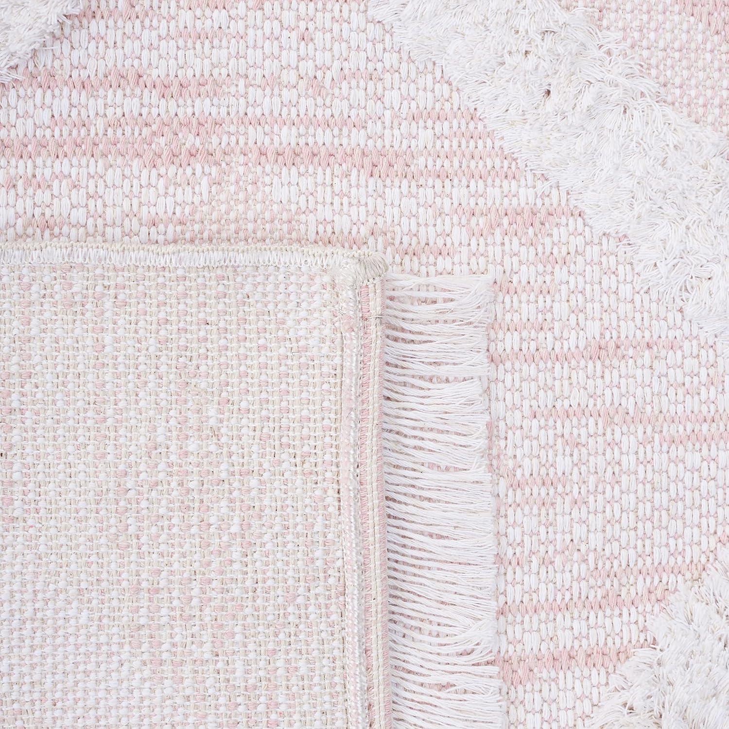 Augustine AGT730 Machine Made Indoor Area Rug - Pink/Ivory - 4'x6' - Safavieh