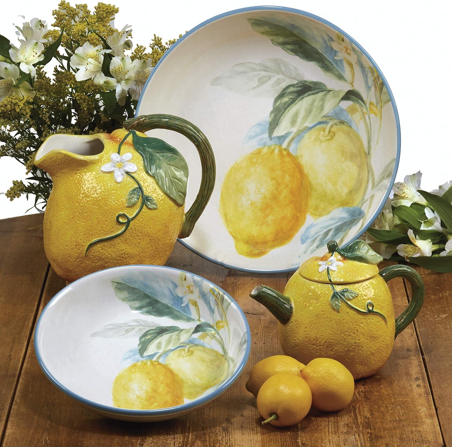 Certified International Certified International Citron 3-D Lemon Teapot