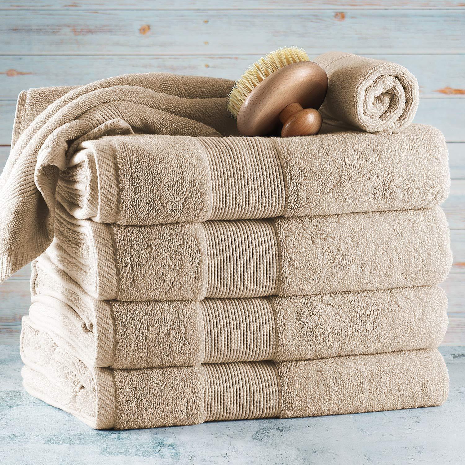 Hearth & Harbor Hearth & Harbor 4-Piece 100% Cotton Mats and Towel Set
