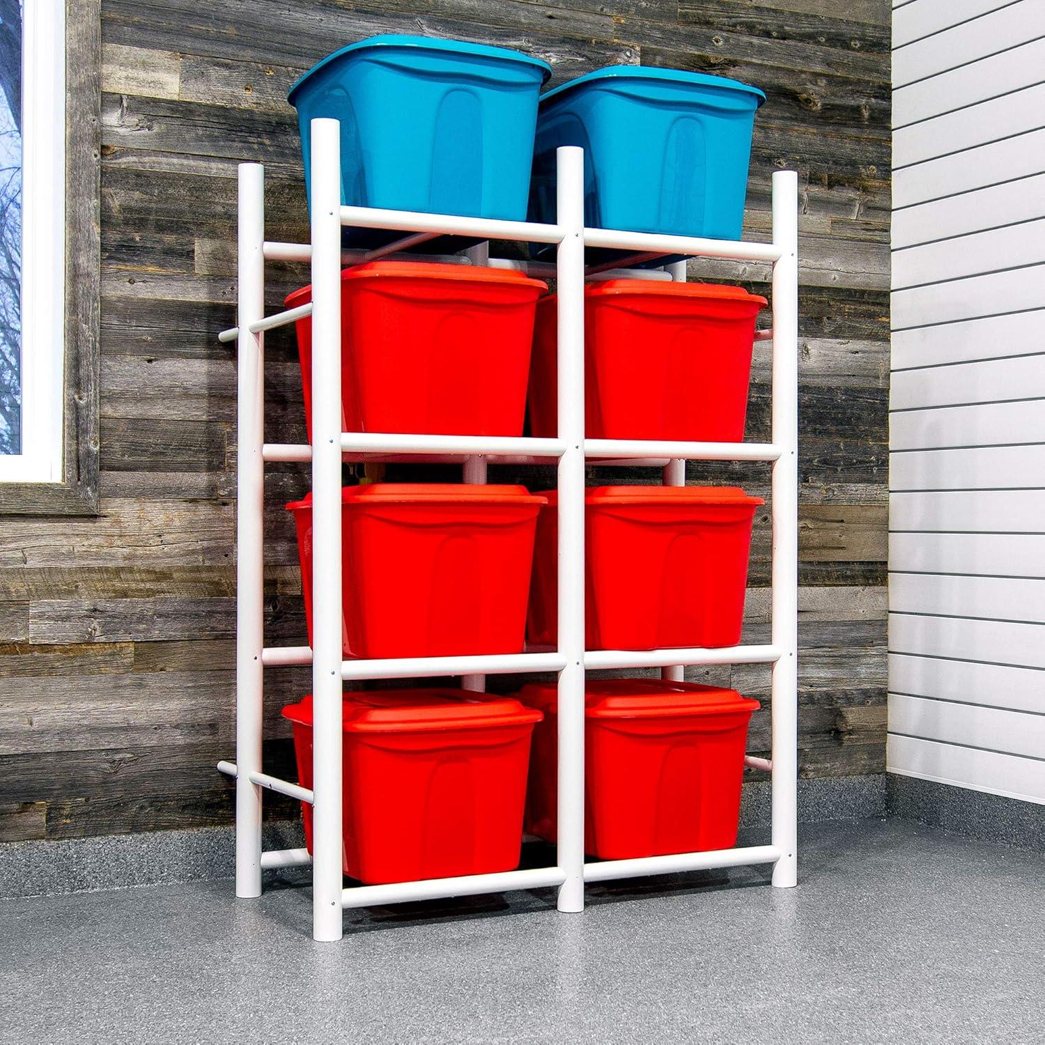 32 Gal. Bin Warehouse Rack 8 Tote