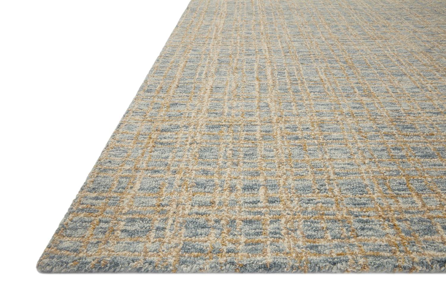 Polly I Hand-Tufted Wool Rug by Chris Loves Julia x Loloi - Blue and Sand / 2' x 5'