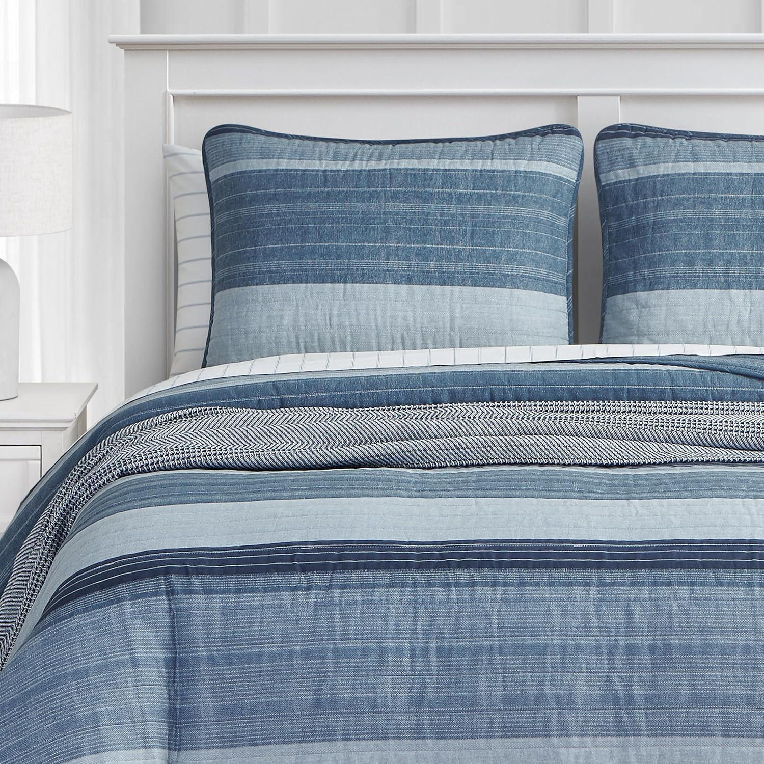 Nautica Ridgeport Cotton Reversible Quilt Set