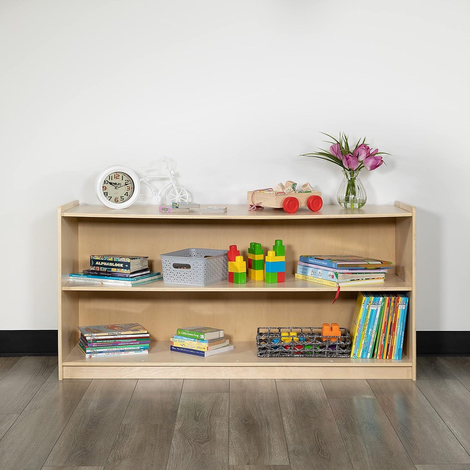 Flash Furniture Bexley Wooden School Classroom Storage Cabinet for Commercial or Home Use
