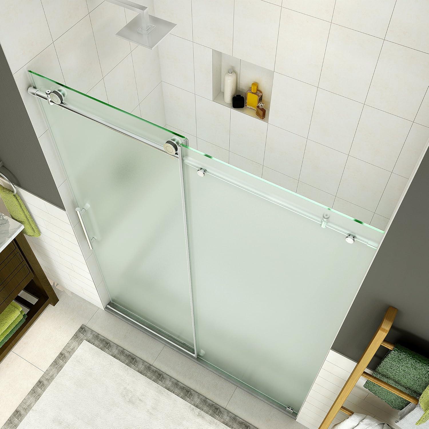 Coraline 48" x 75" Single Sliding Frameless Shower Door